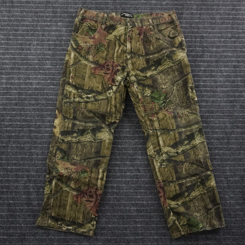 Mossy Oak Break-Up‎ Infinity Camo Pants Mens 38x30 Green Cotton Denim Utility